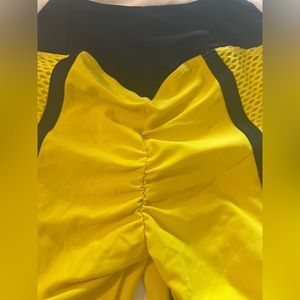 BonaFide Athletic Leggings XS Yellow and Black